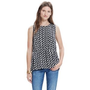 EUC Madewell Ruffle Tank Top in Bloomstamp